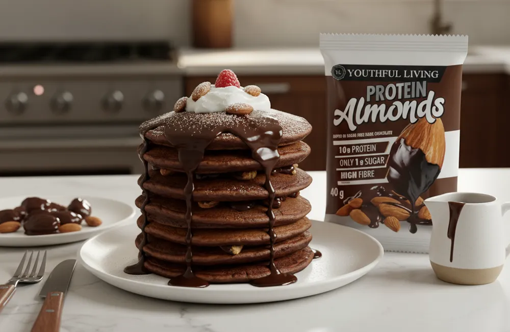 Chocolate Pancake Stack